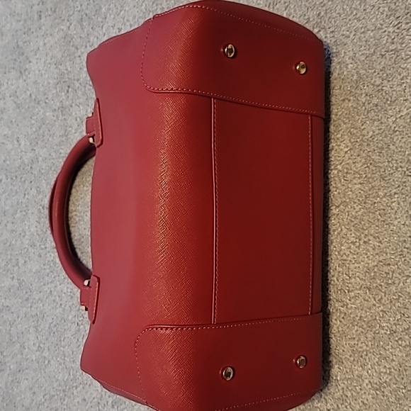 Tory Burch red Saffiano Bowling bag - Picture 4 of 9